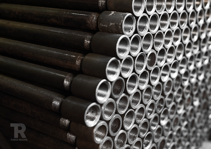 Conduction steel pipes
